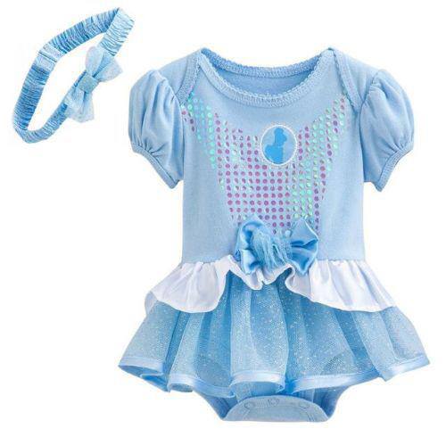 Baby Romper  Cinderella Romper with Headband - MYSTYLEMYCLOTHING