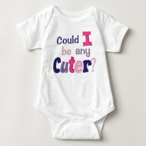 Baby Statement Onesies - Cuter? - MYSTYLEMYCLOTHING