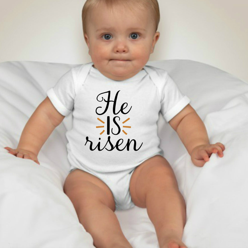 Baby Easter Collection Onesies - He is Risen - MYSTYLEMYCLOTHING