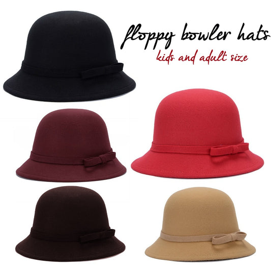 Floppy Bowler Hat Girls - MYSTYLEMYCLOTHING