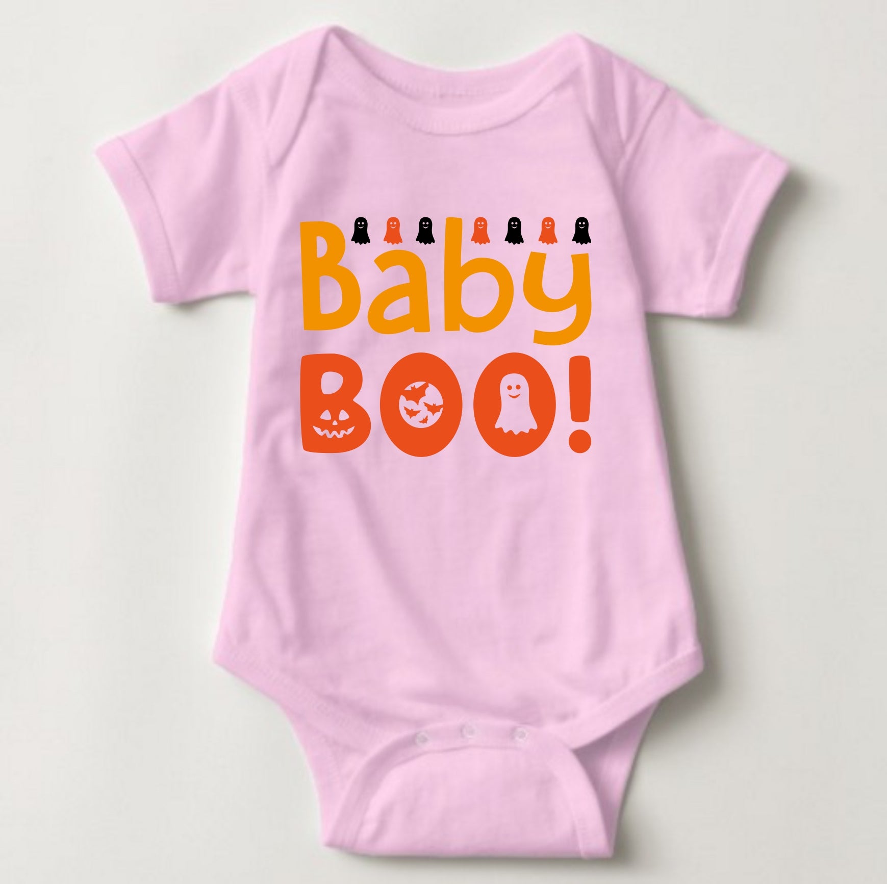 Baby Halloween  Onesies - Baby Boo Colored - MYSTYLEMYCLOTHING