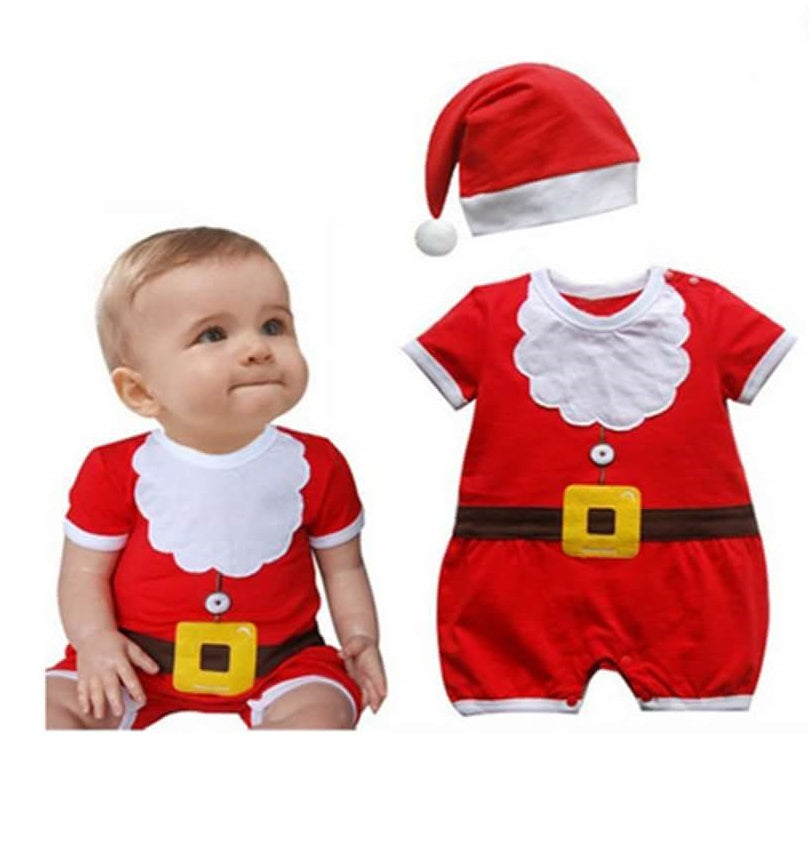 Baby Romper  Santa Romper with Hat - MYSTYLEMYCLOTHING
