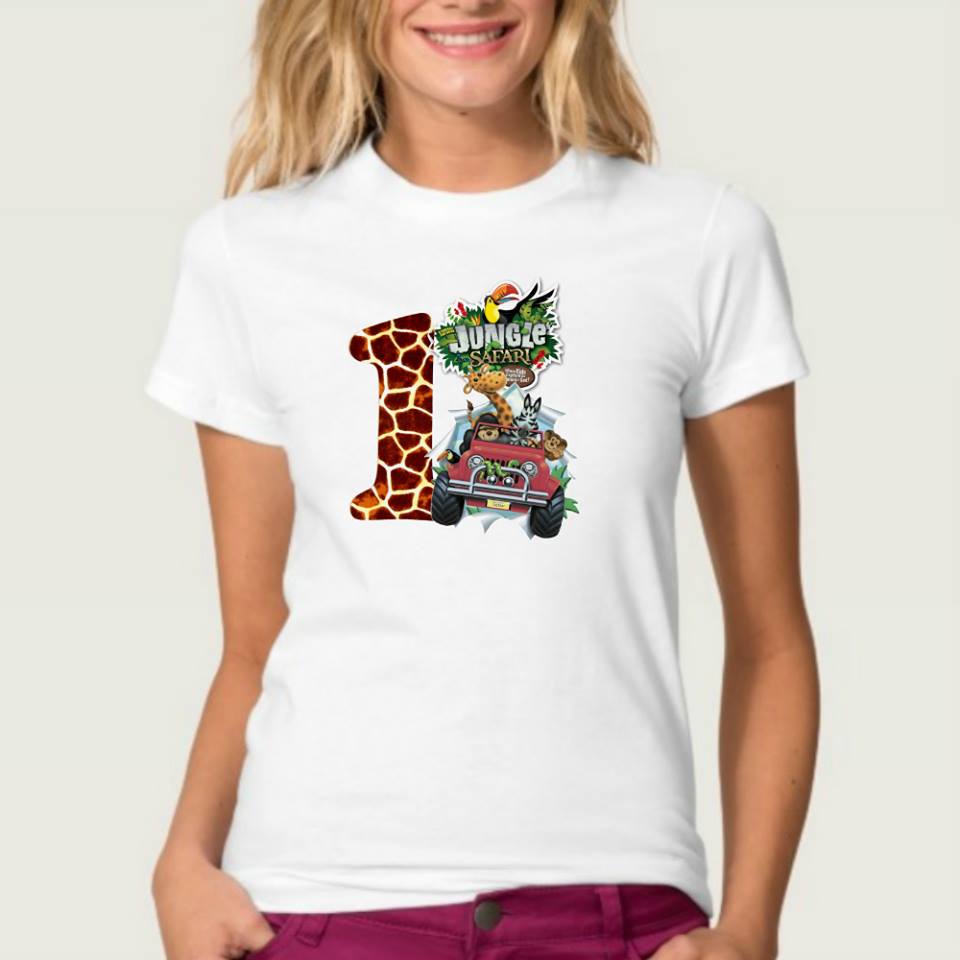 4 shirt set 4 Birthday Shirts Set for Family Birthday Shirt Set with Jungle store Tees