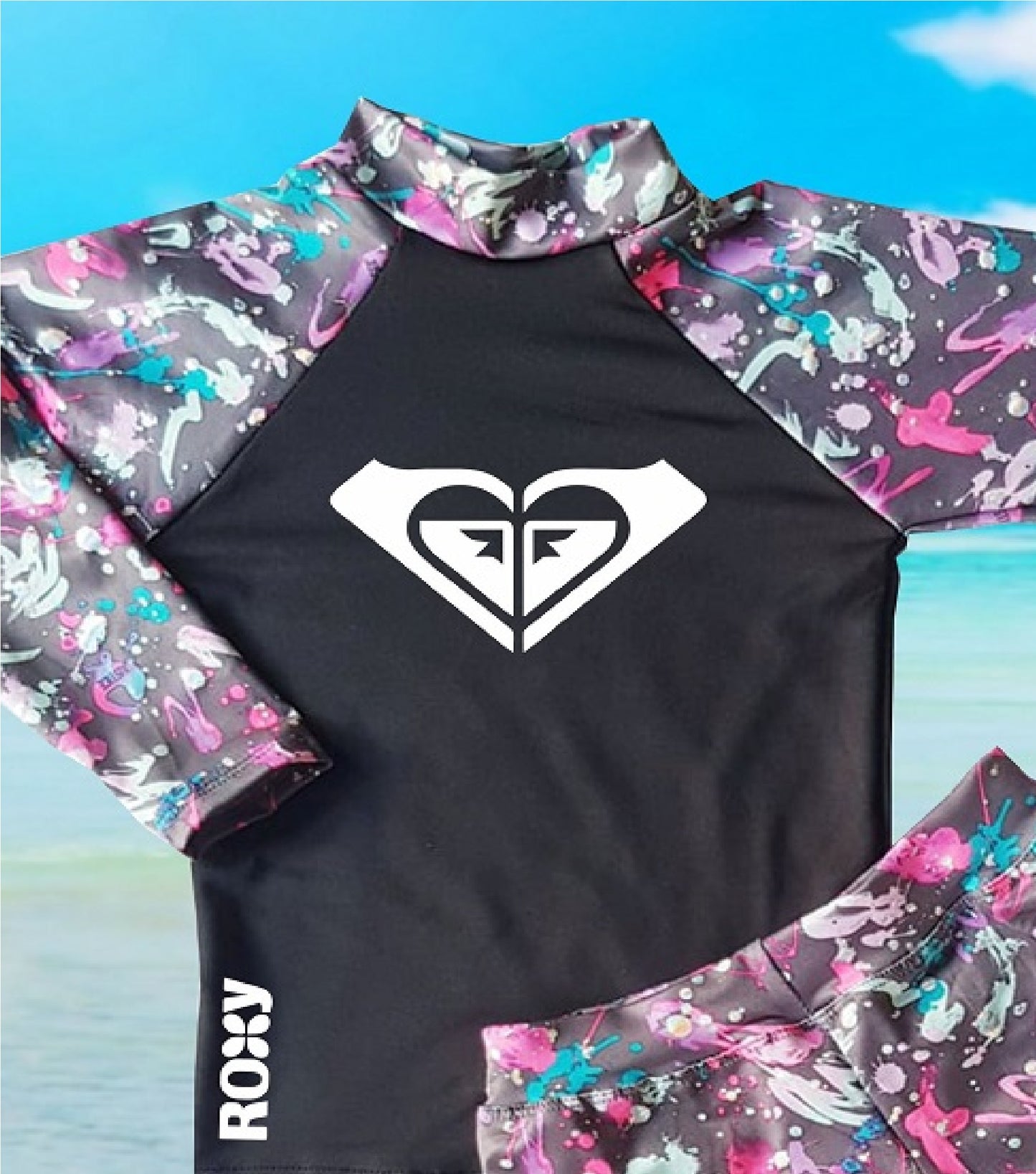 Kids Boys and Girls Rash Guard Rashie Swimwear - ROXY - MYSTYLEMYCLOTHING