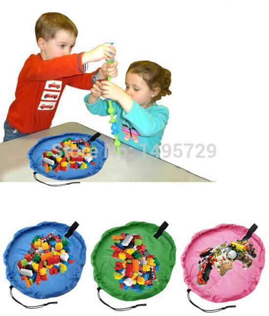 Portable Kids Toy Storage Bag and Play Mat - Small - MYSTYLEMYCLOTHING
