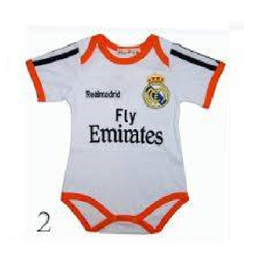 Baby Romper Baby World Cup Soccer Uniform Romper - Real Madrid - MYSTYLEMYCLOTHING