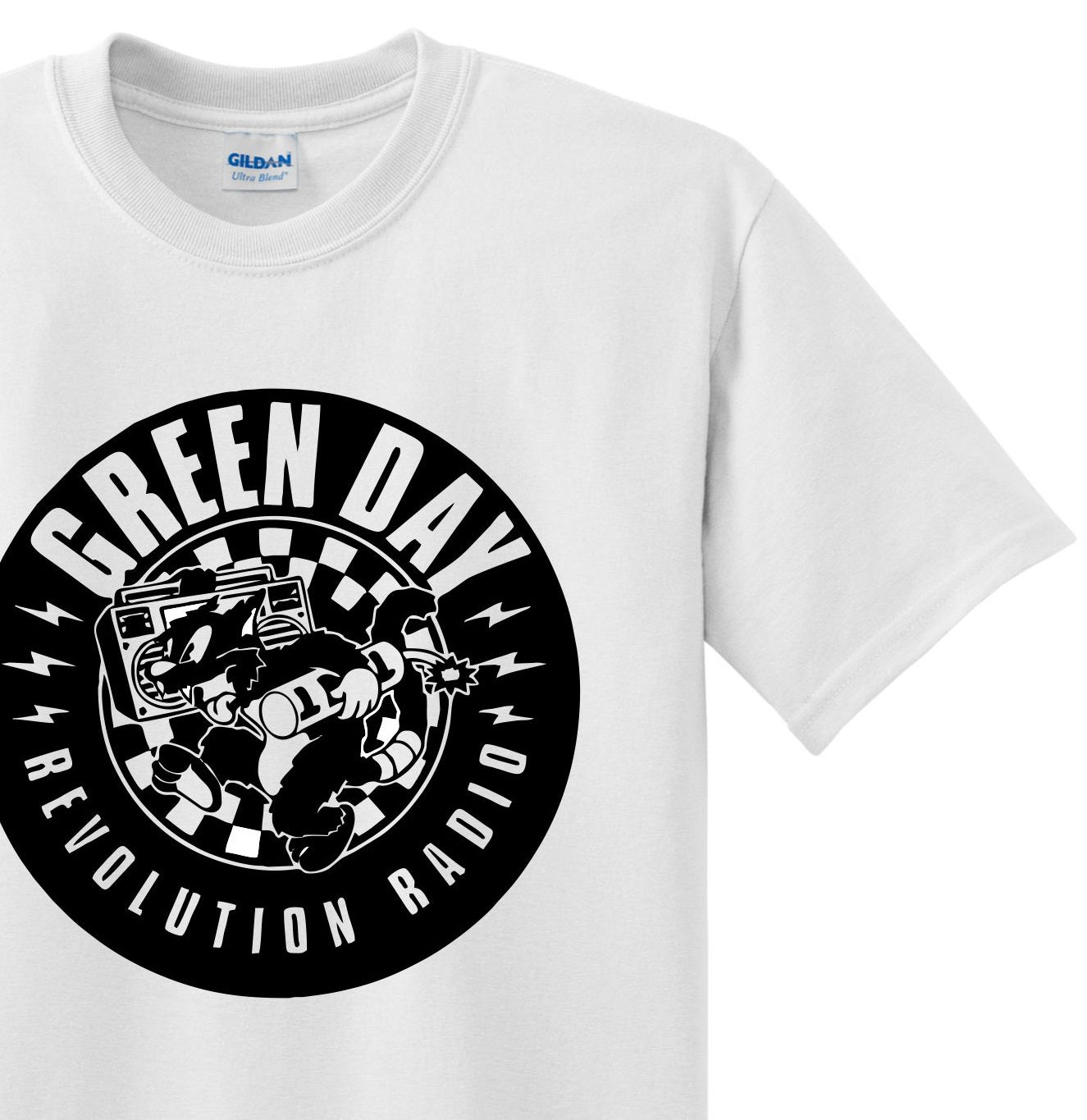 Radical Band  Men's Shirts - Green Day (White) - MYSTYLEMYCLOTHING