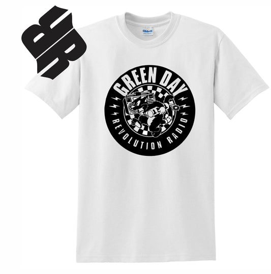 Radical Band  Men's Shirts - Green Day (White) - MYSTYLEMYCLOTHING