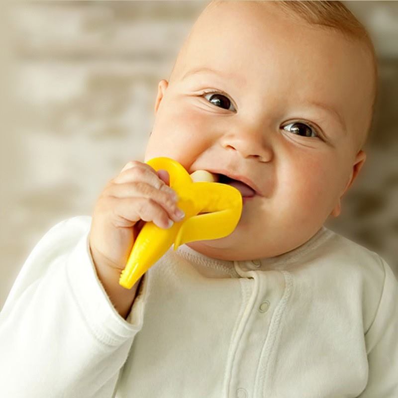 Baby Banana Bendable Infant Training Toothbrush - MYSTYLEMYCLOTHING