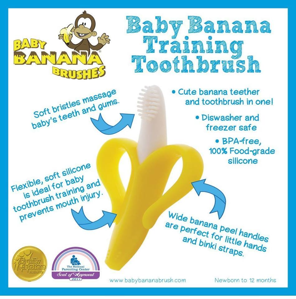 Baby Banana Bendable Infant Training Toothbrush - MYSTYLEMYCLOTHING