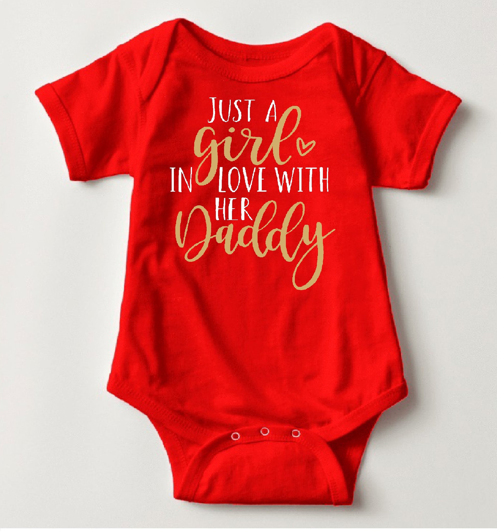 Valentines Onesies - Just a Girl In Love - MYSTYLEMYCLOTHING