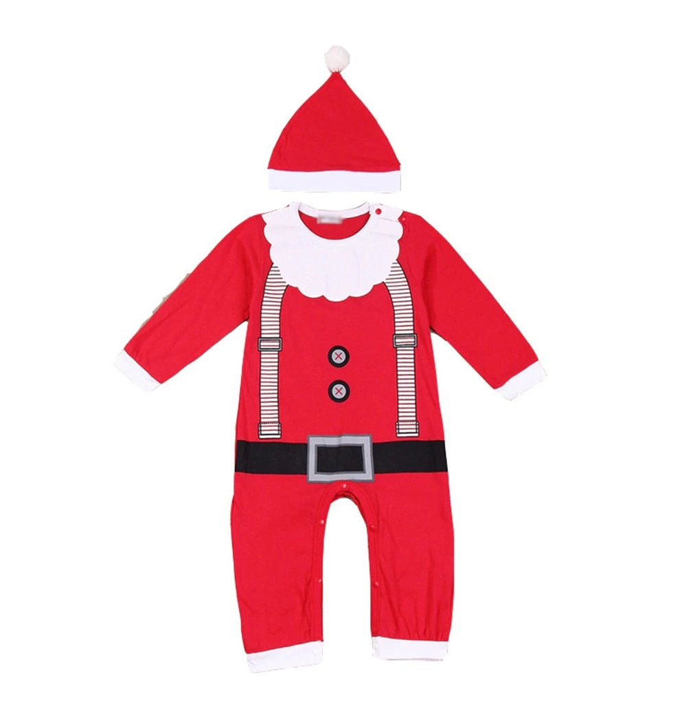 Baby Romper Baby Christmas Costume -  Santa Romper - MYSTYLEMYCLOTHING