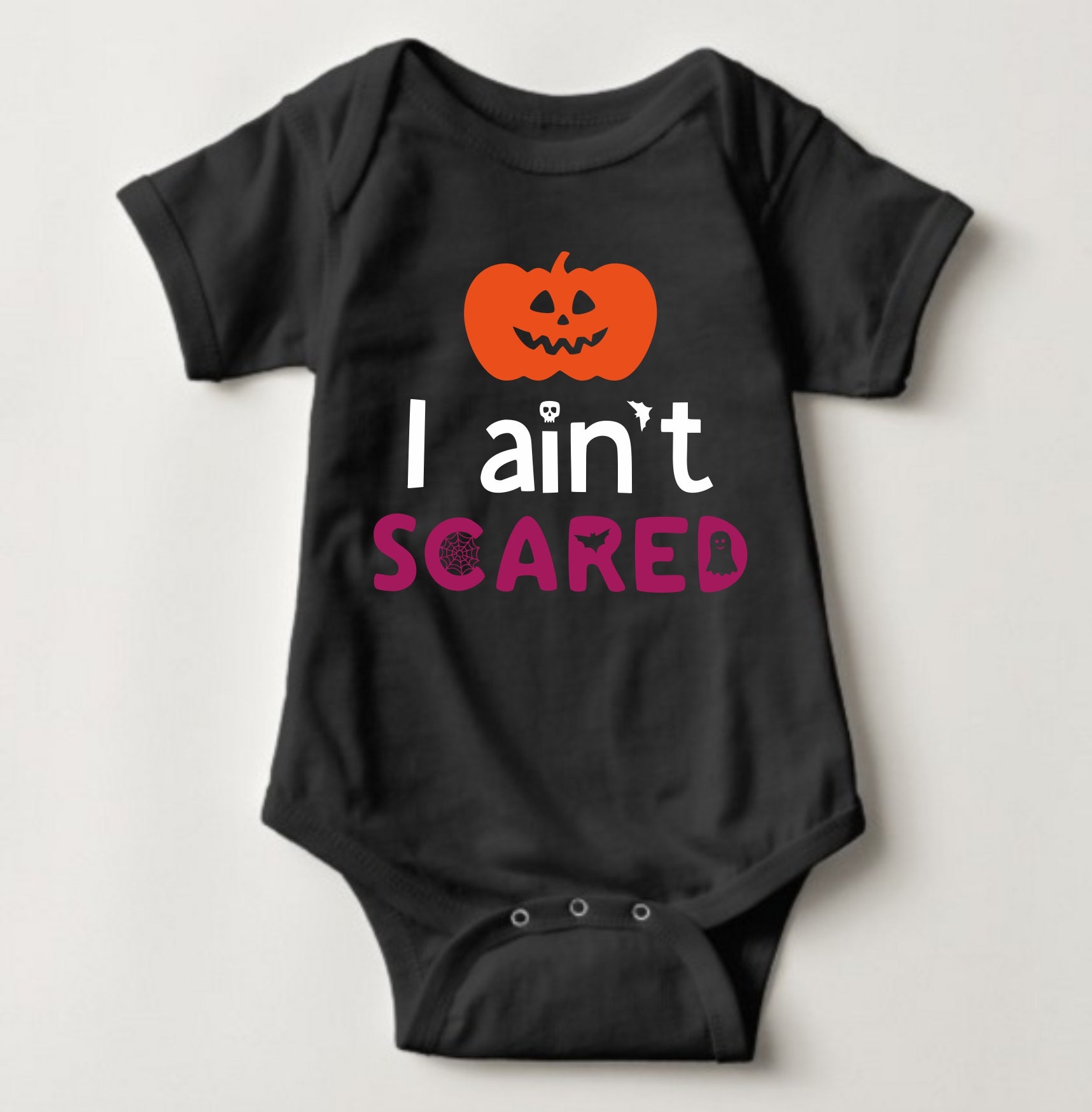 Baby Halloween  Onesies - I Aint Scared Colored - MYSTYLEMYCLOTHING