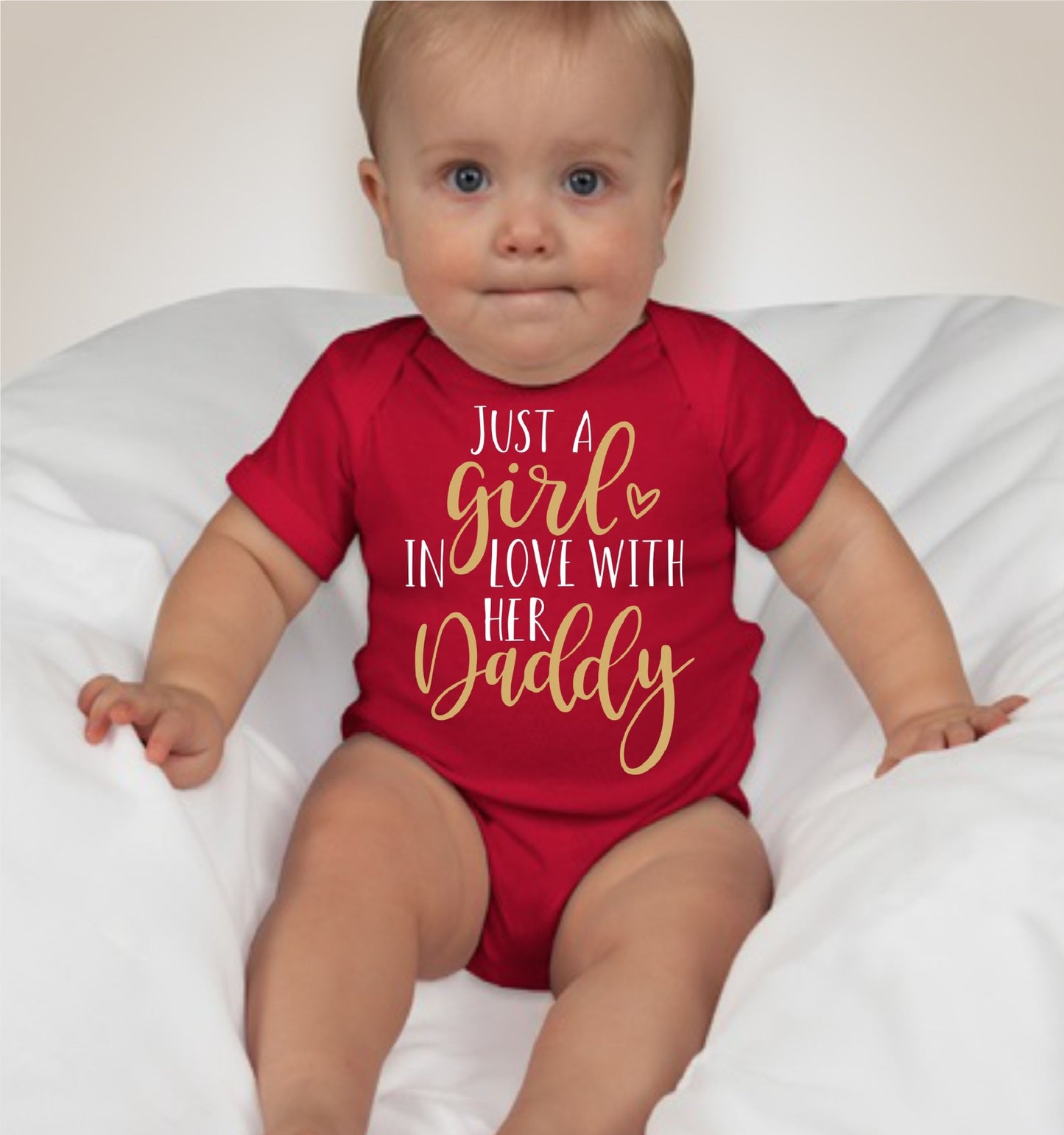 Valentines Onesies - Just a Girl In Love - MYSTYLEMYCLOTHING