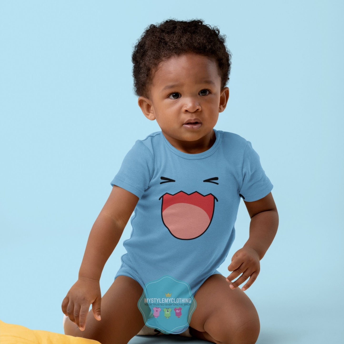 Baby Character Onesies with FREE Name Back Print - Pokemon-Wobbuffet - MYSTYLEMYCLOTHING