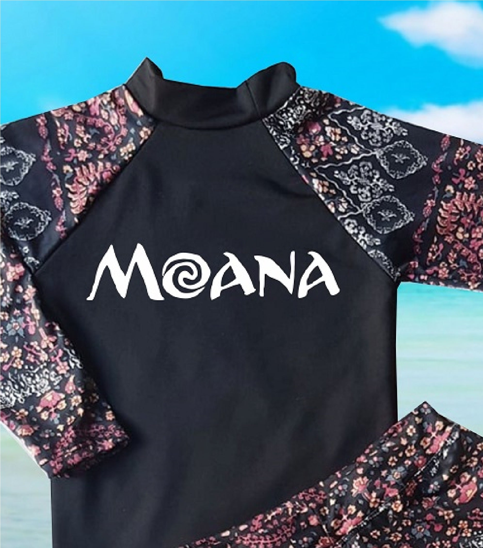 Kids Boys and Girls Rash Guard Rashie Swimwear - MOANA - MYSTYLEMYCLOTHING