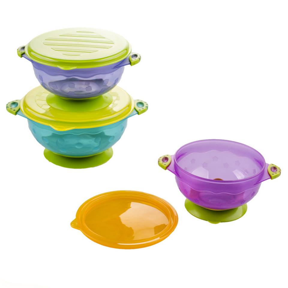 Baby Stay Put Suction Bowl Hogokids 3pcs - MYSTYLEMYCLOTHING