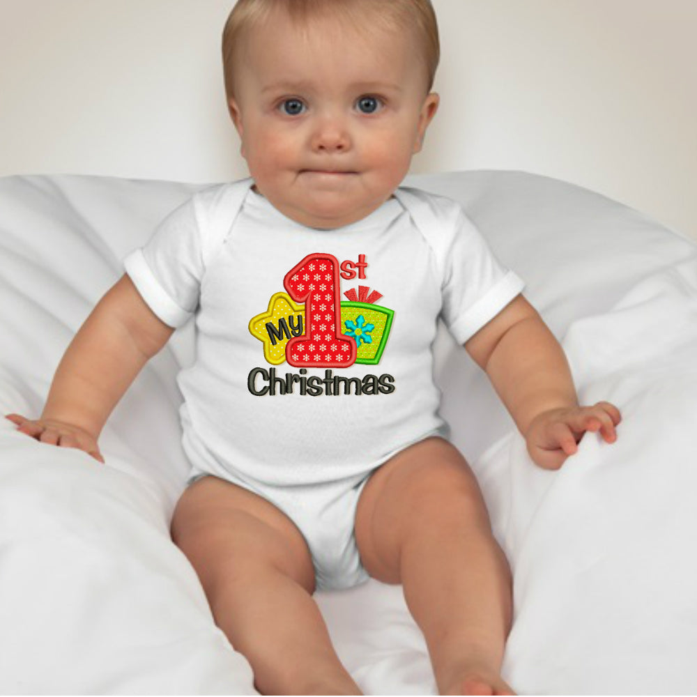 Baby Christmas Holiday Onesies - First Christmas - MYSTYLEMYCLOTHING
