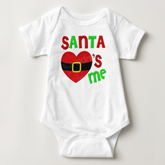 Baby Christmas Holiday Onesies - Santa loves Me - MYSTYLEMYCLOTHING