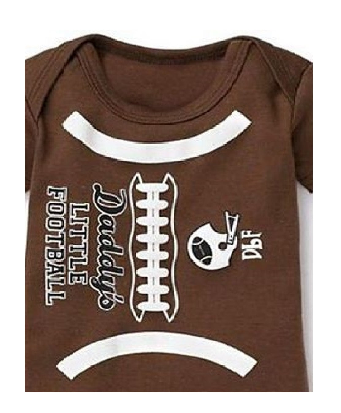 Baby Romper Daddy Little Football Statement Romper - MYSTYLEMYCLOTHING