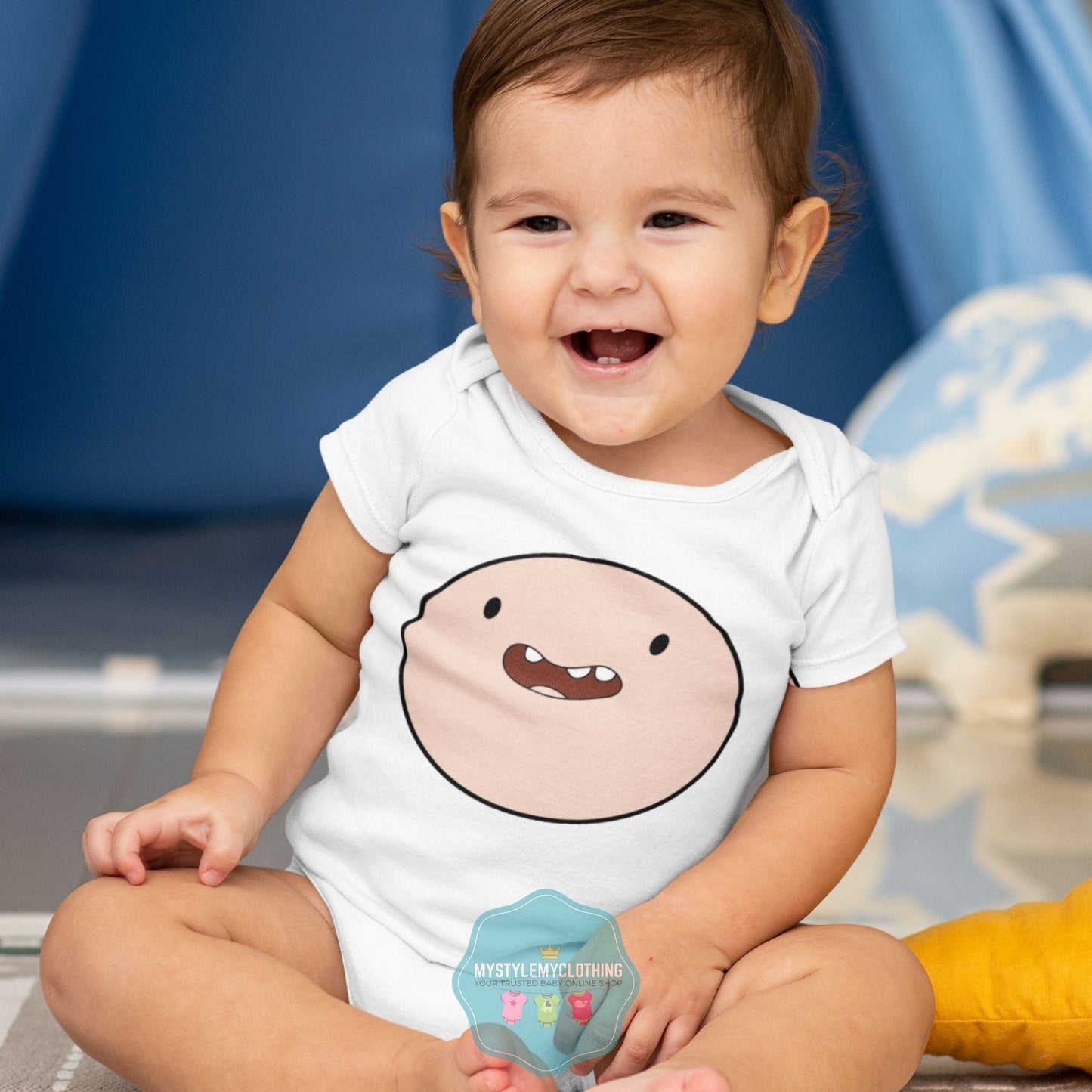 Baby Character Onesies with FREE Name Back Print  - Adventure Time Finn