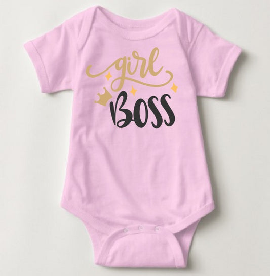 Baby Statement Onesies - Girl Boss - MYSTYLEMYCLOTHING