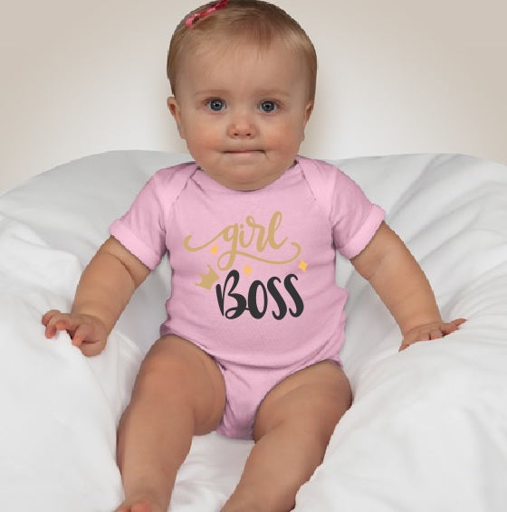 Baby Statement Onesies - Girl Boss - MYSTYLEMYCLOTHING