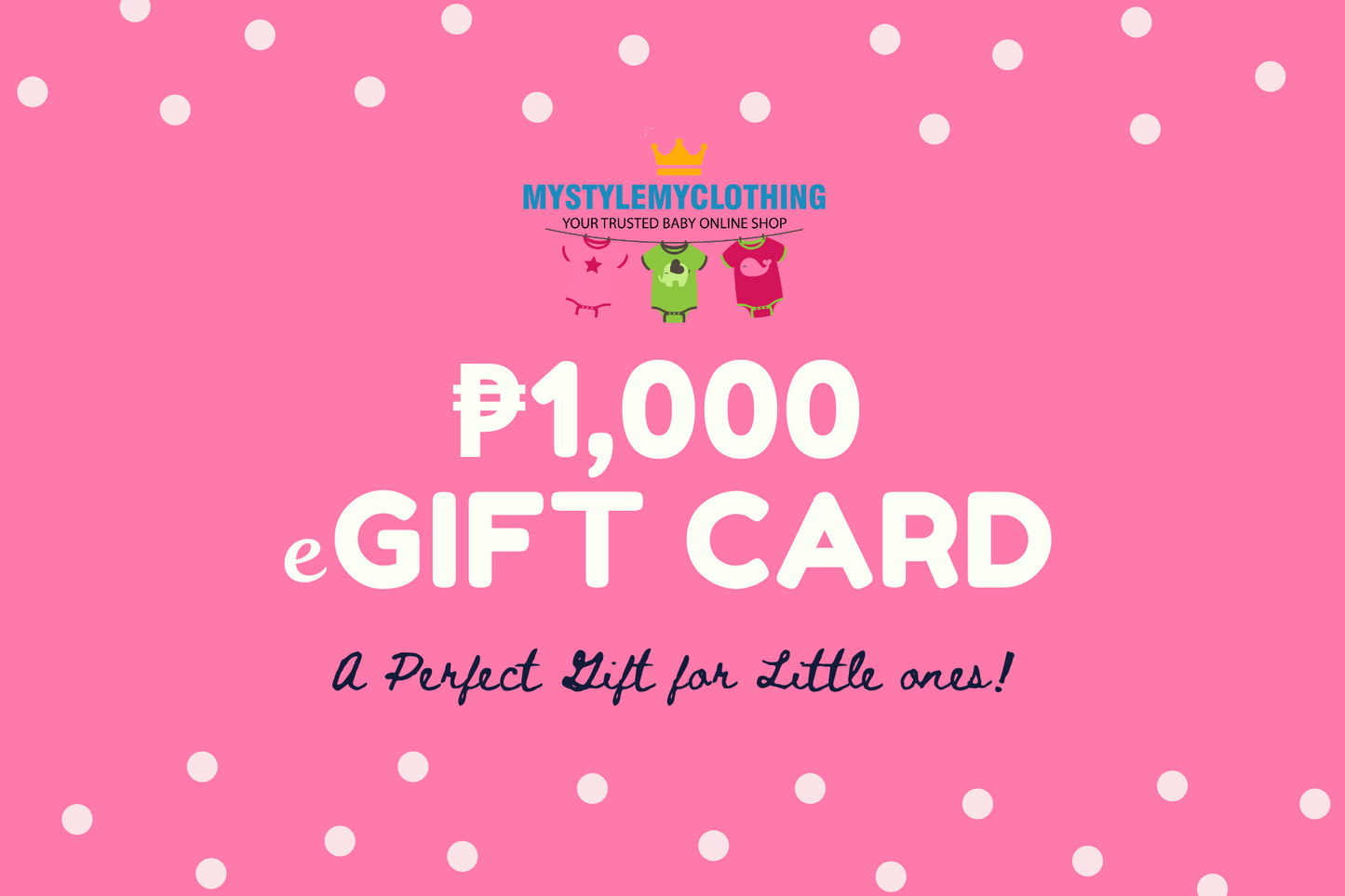 P1,000 eGift Card - MYSTYLEMYCLOTHING