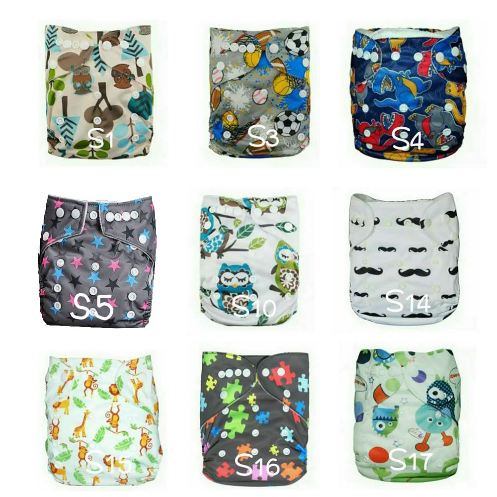 Baby Printed Cloth Diapers Alva - MYSTYLEMYCLOTHING