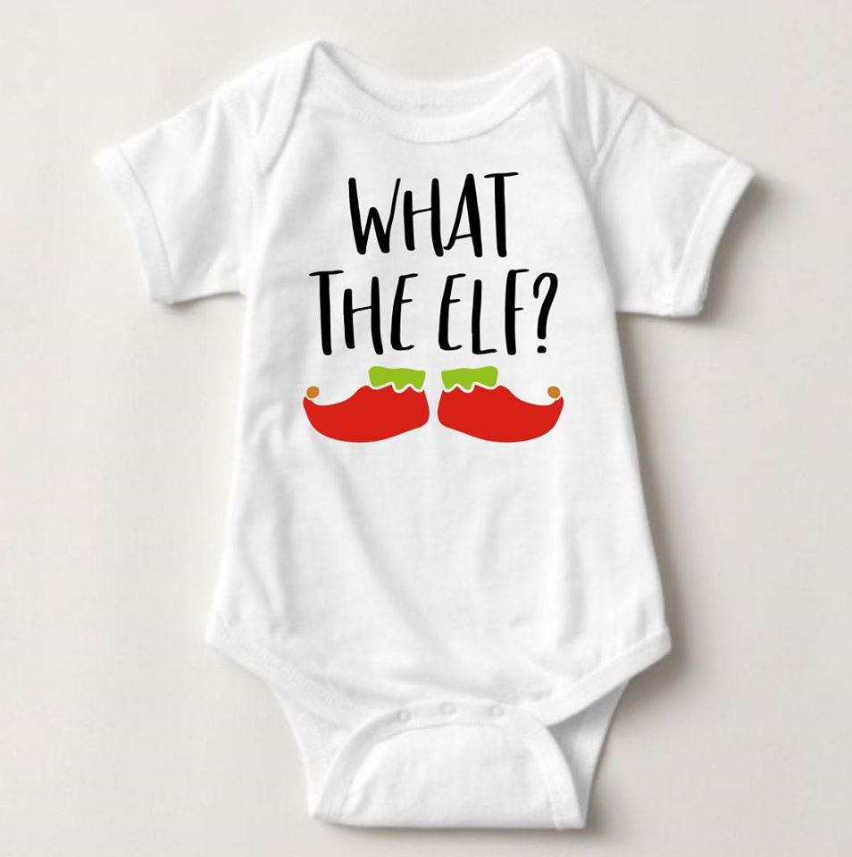 Baby Christmas Holiday Onesies - What the Elf? - MYSTYLEMYCLOTHING