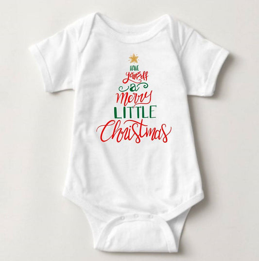 Baby Christmas Holiday Onesies - Merry Little Christmas - MYSTYLEMYCLOTHING
