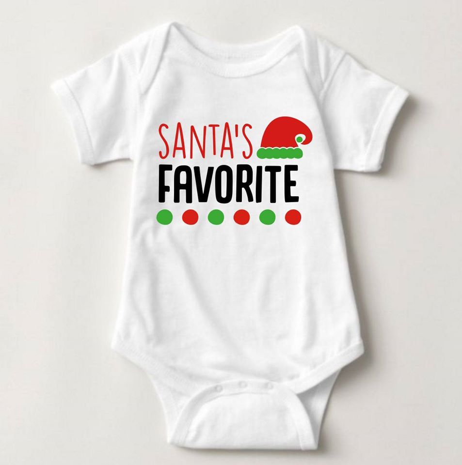 Baby Christmas Holiday Onesies - Santa's Favorite - MYSTYLEMYCLOTHING