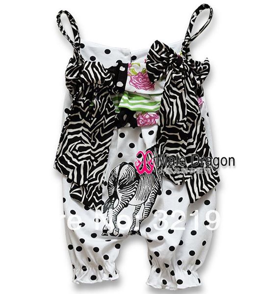 Baby Romper Zebra String Shoulder Romper - MYSTYLEMYCLOTHING