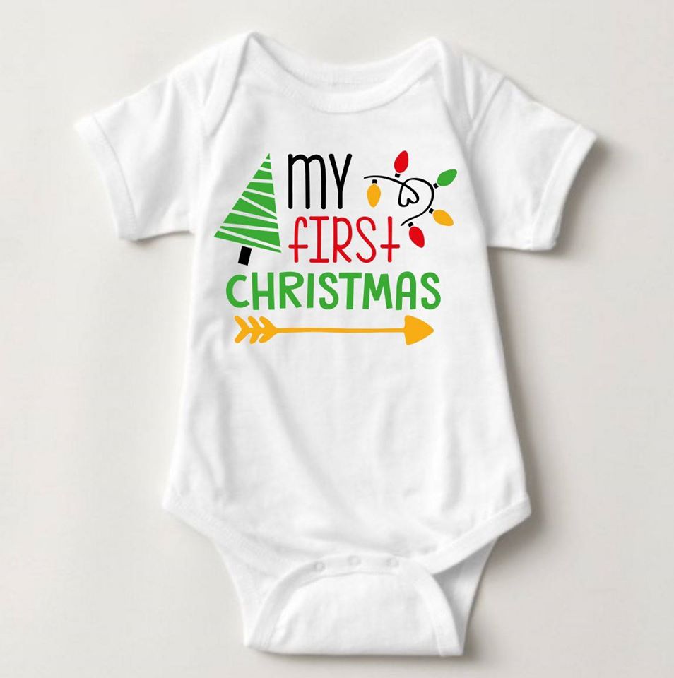 Baby Christmas Holiday Onesies - My First Christmas - MYSTYLEMYCLOTHING