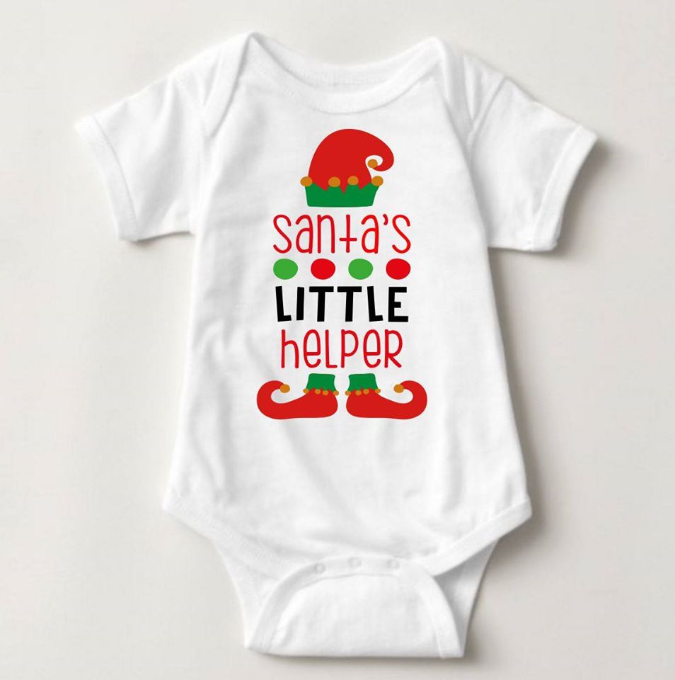 Baby Christmas Holiday Onesies - Santa's Little Helper - MYSTYLEMYCLOTHING