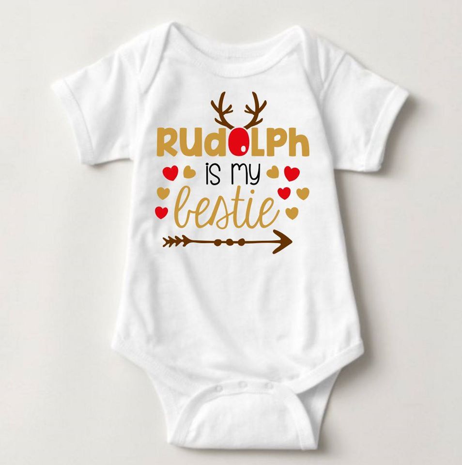 Baby Christmas Holiday Onesies - Rudolph - MYSTYLEMYCLOTHING