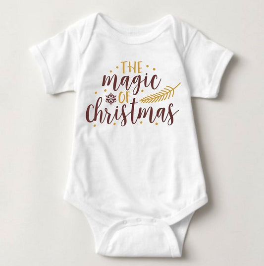 Baby Christmas Holiday Onesies - The Magic Of Christmas - MYSTYLEMYCLOTHING