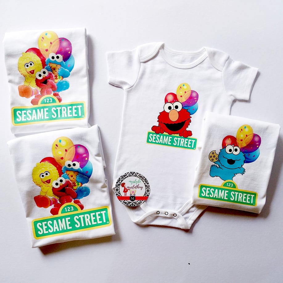 Family Set Shirt - Sesame Street - MYSTYLEMYCLOTHING