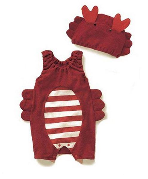 Baby Romper Sebastian The Crab Costume Romper with Hat - MYSTYLEMYCLOTHING