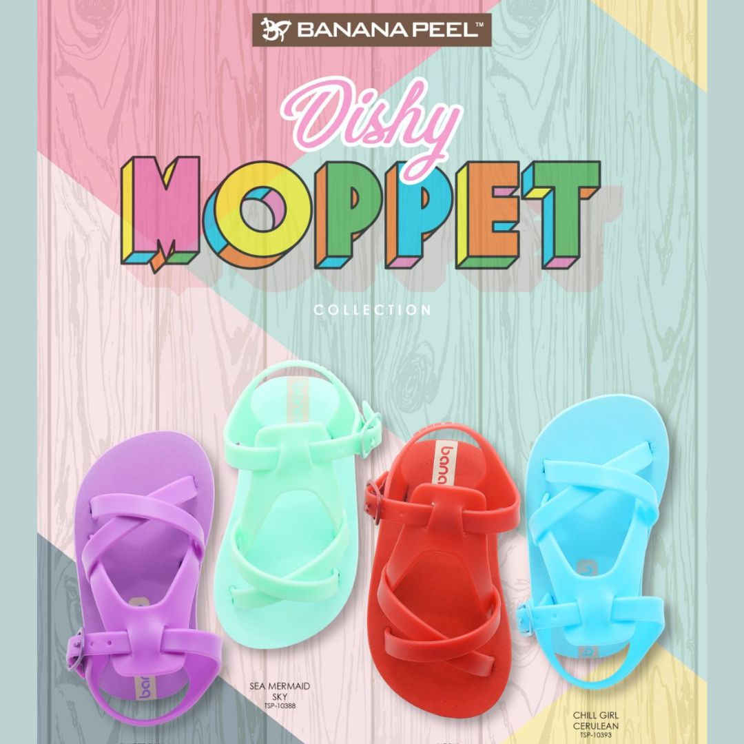Banana Peel Slippers for Toddlers - DishyMoppet Cerulean