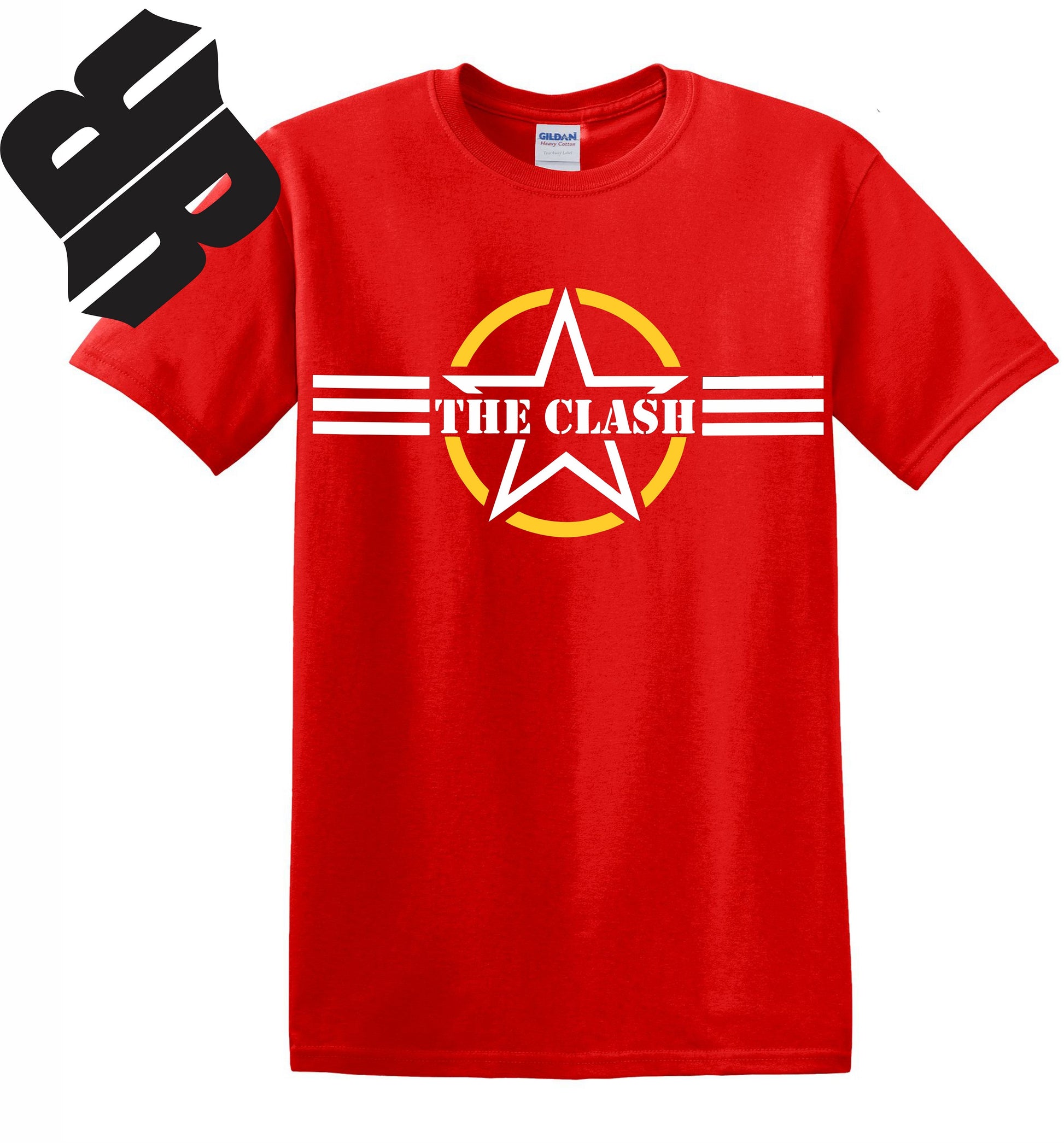 Radical Band  Men's Shirts - The Clash (Red) - MYSTYLEMYCLOTHING