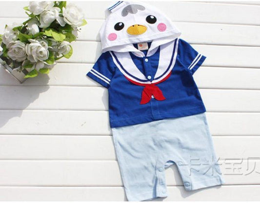 Baby Romper Sailor Duck Hoody Romper - MYSTYLEMYCLOTHING