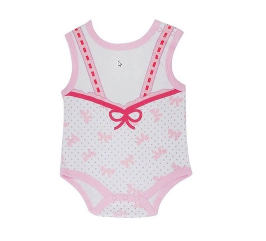 Mother's Choice Pink Bow Sleeveless Onesies - MYSTYLEMYCLOTHING