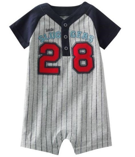 Baby Romper Slugger 28 Baseball League Romper - MYSTYLEMYCLOTHING