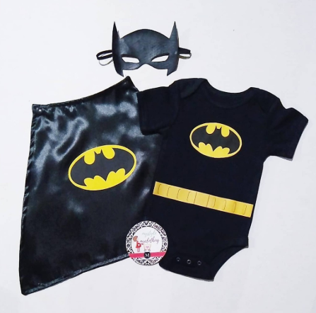 Baby Superhero Onesies Costume Set with Mask -  Batman - MYSTYLEMYCLOTHING