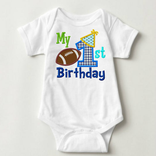 My 1st Birthday - Football - MYSTYLEMYCLOTHING