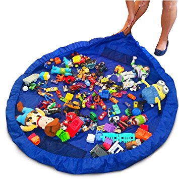 Portable Kids Toy Storage Bag and Play Mat - Small - MYSTYLEMYCLOTHING
