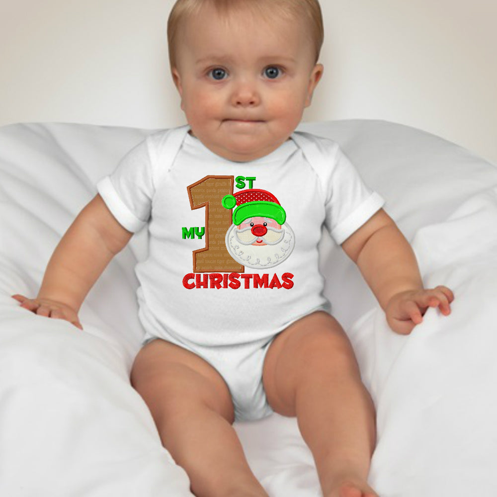 Baby Christmas Holiday Onesies - My 1st Christmas Santa - MYSTYLEMYCLOTHING