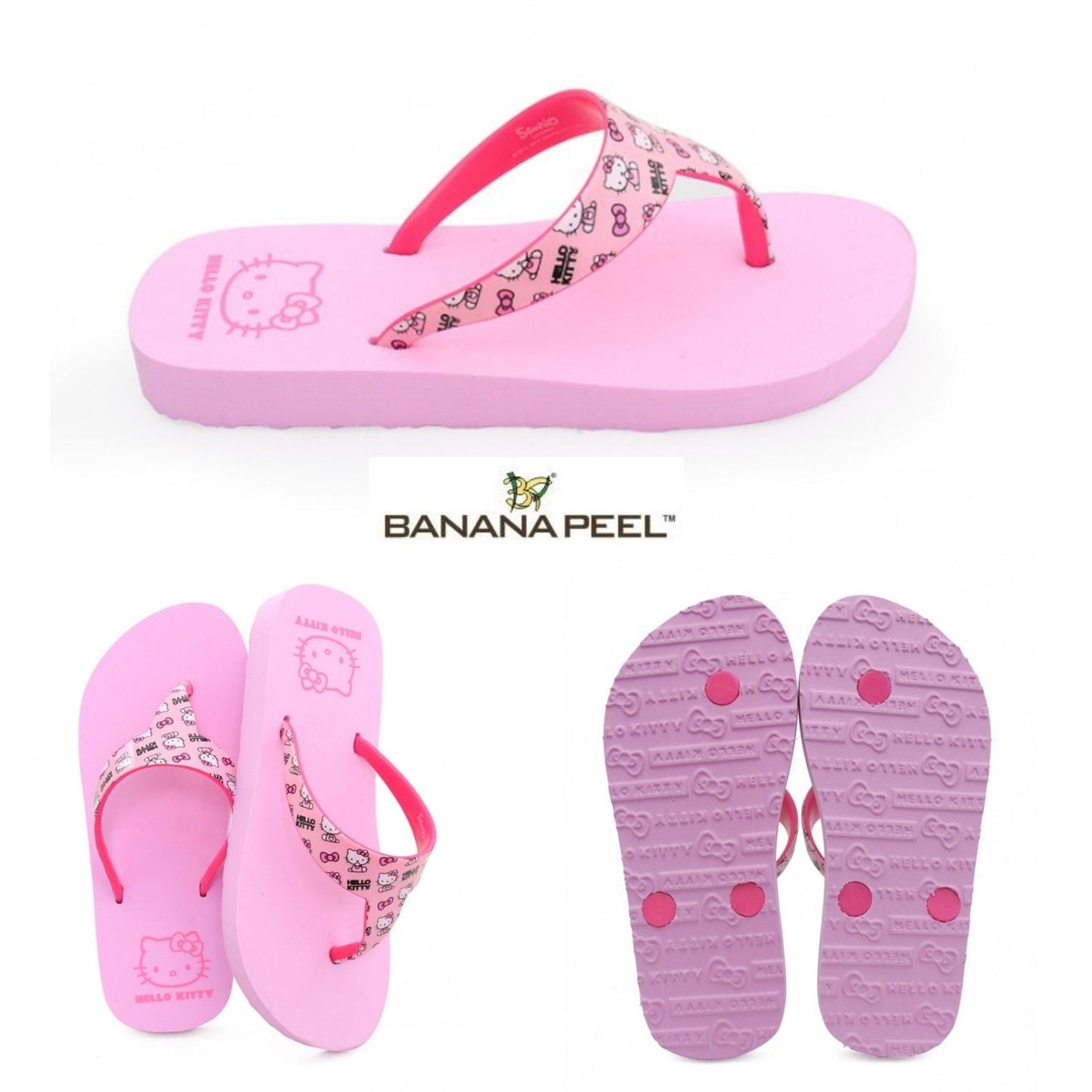 Banana Peel Girls Slippers Kids Ailurophile - Brat