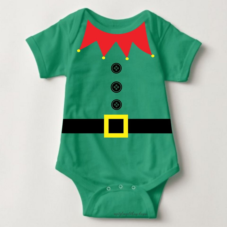 Baby Christmas Holiday Onesies - Elf Onesies - MYSTYLEMYCLOTHING